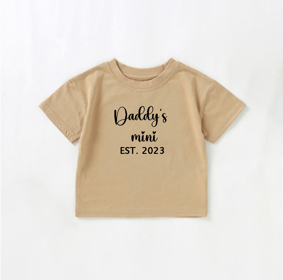 Daddy's mini/bestie/girl/boy/custom T-shirt