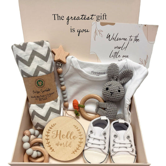 Grey Bunny Baby Gift Hamper