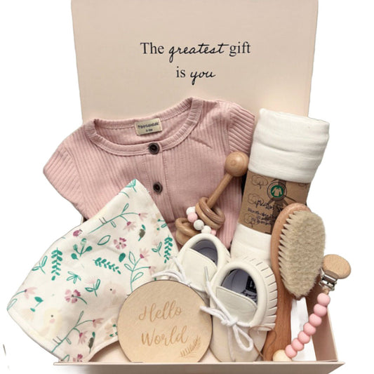 Deluxe Pink Baby Gift Hamper